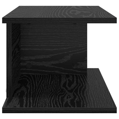 vidaXL Bedside Table Black Oak 40 x 30 x 25 cm Engineered Wood