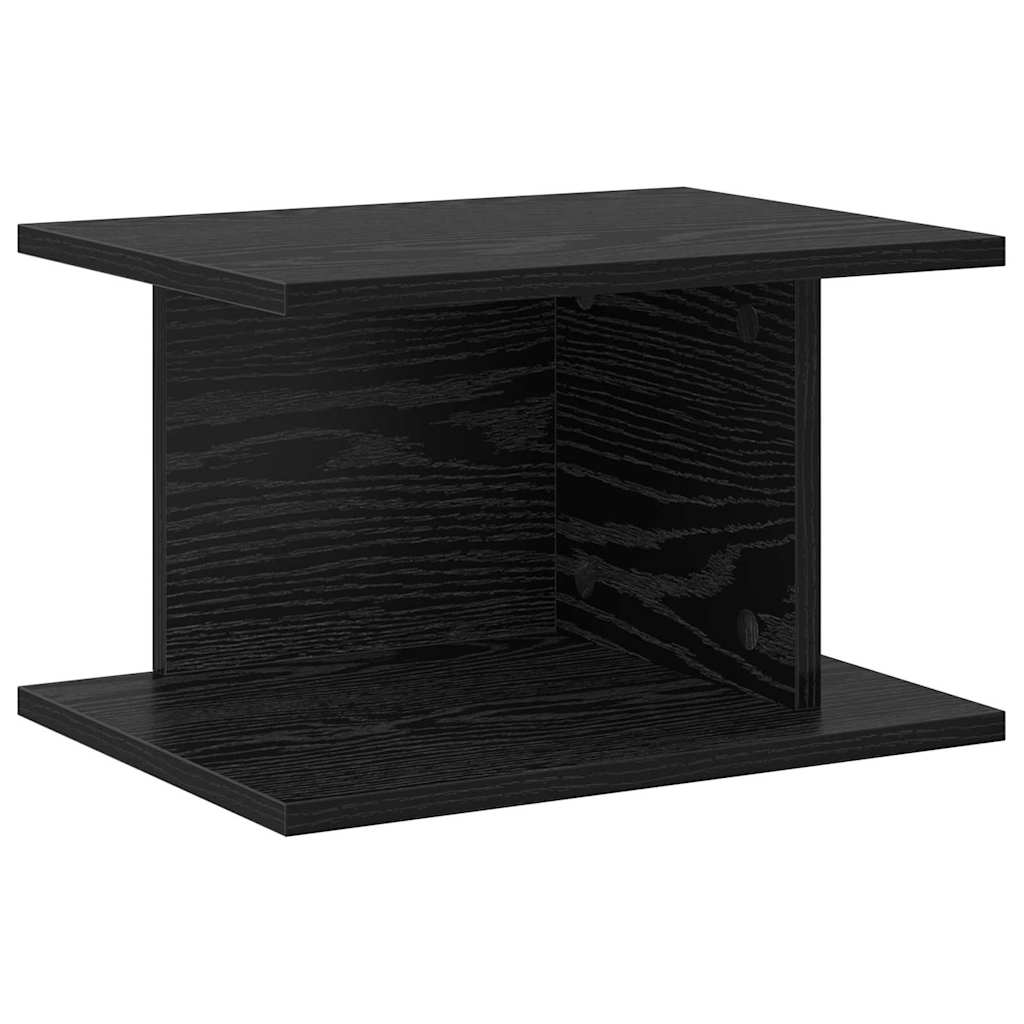 vidaXL Bedside Table 2 pcs Black Oak 40 x 30 x 25 cm Engineered Wood