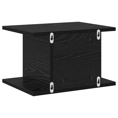 vidaXL Bedside Table 2 pcs Black Oak 40 x 30 x 25 cm Engineered Wood