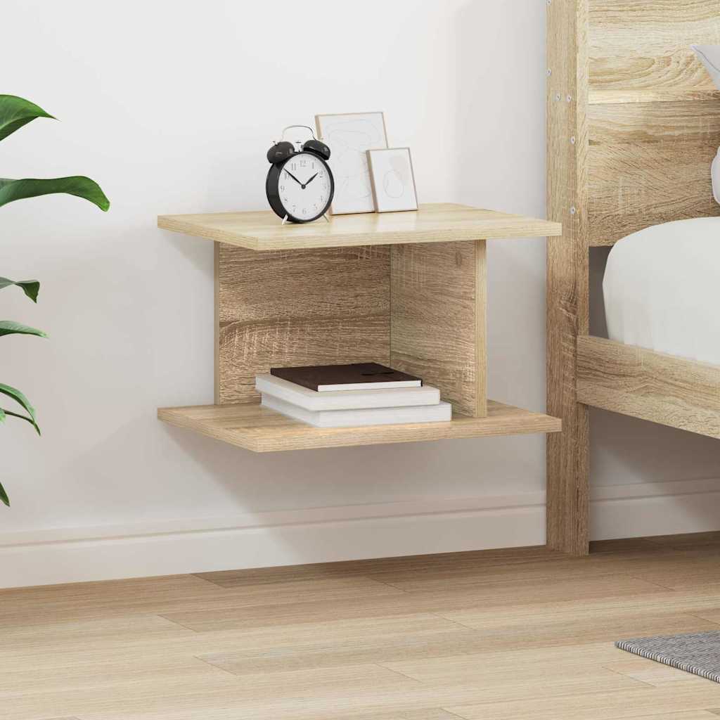 vidaXL Bedside Table Sonoma Oak 40 x 30 x 25 cm Engineered Wood