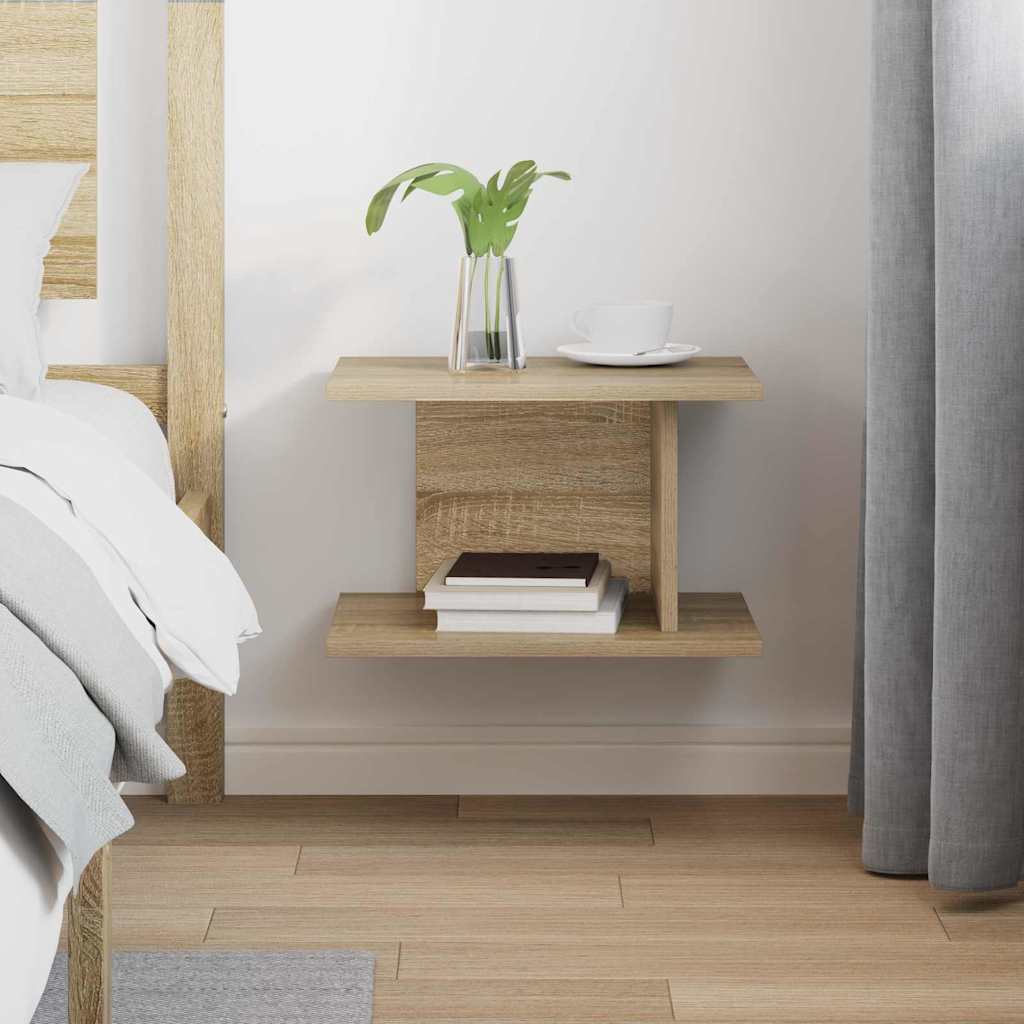 vidaXL Bedside Table Sonoma Oak 40 x 30 x 25 cm Engineered Wood
