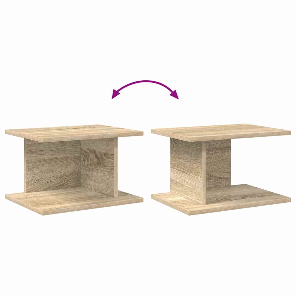 vidaXL Bedside Table 2 pcs Sonoma Oak 40 x 30 x 25 cm Engineered Wood