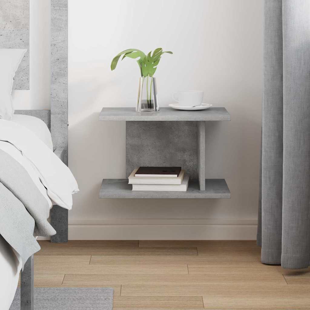 vidaXL Bedside Table Concrete Grey 40 x 30 x 25 cm Engineered Wood