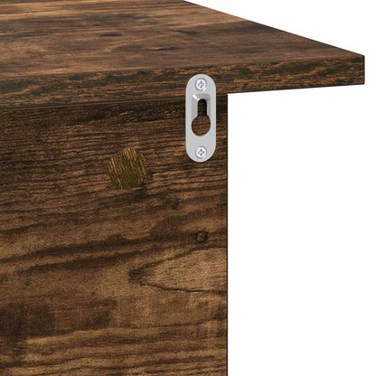 vidaXL Bedside Table 2 pcs Smoked Oak 40 x 30 x 25 cm Engineered Wood
