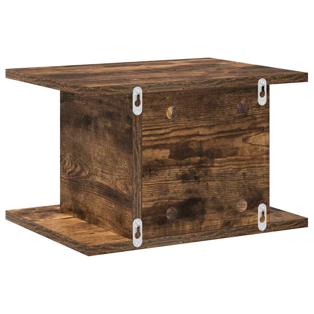 vidaXL Bedside Table 2 pcs Smoked Oak 40 x 30 x 25 cm Engineered Wood