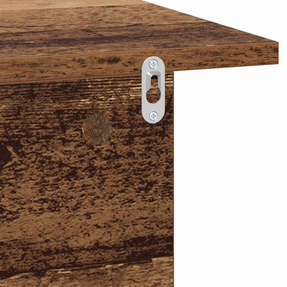 vidaXL Bedside Table 2 pcs Old Wood 40 x 30 x 25 cm Engineered Wood