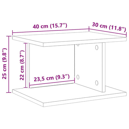 vidaXL Bedside Table Artisan Oak 40 x 30 x 25 cm Engineered Wood