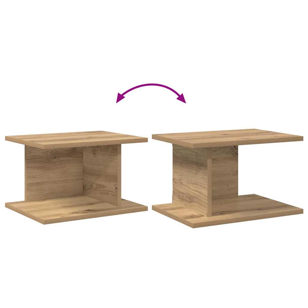 vidaXL Bedside Table 2 pcs Artisan Oak 40 x 30 x 25 cm Engineered Wood