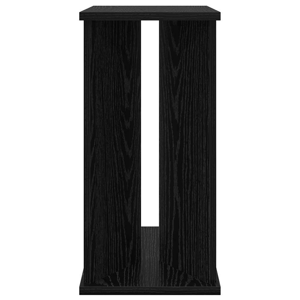 vidaXL End Table Black Oak 35 x 25 x 50 cm Engineered Wood