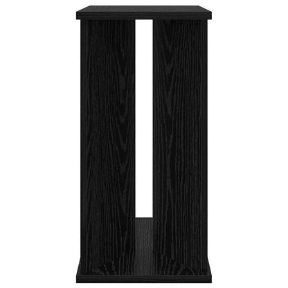 vidaXL End Table Black Oak 35 x 25 x 50 cm Engineered Wood