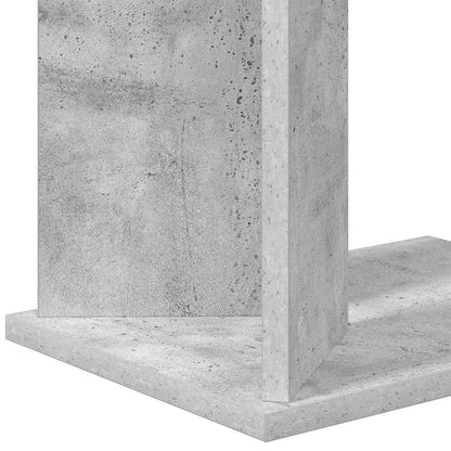 vidaXL End Table Concrete Grey 35 x 25 x 50 cm Engineered Wood