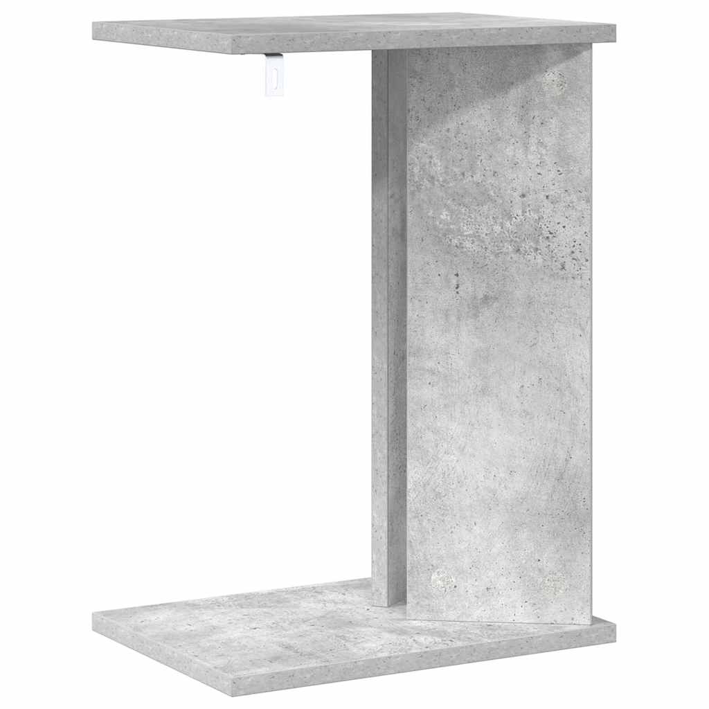 vidaXL End Table Concrete Grey 35 x 25 x 50 cm Engineered Wood