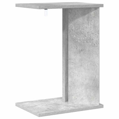 vidaXL End Table Concrete Grey 35 x 25 x 50 cm Engineered Wood