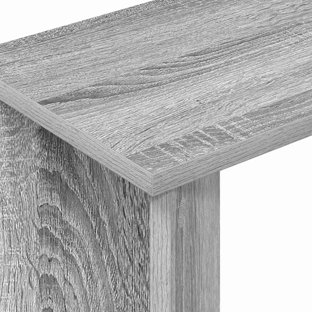 vidaXL End Table Grey Sonoma 35 x 25 x 50 cm Engineered Wood