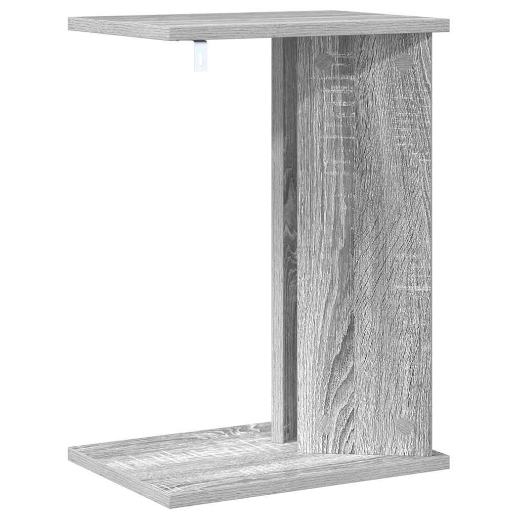 vidaXL End Table Grey Sonoma 35 x 25 x 50 cm Engineered Wood