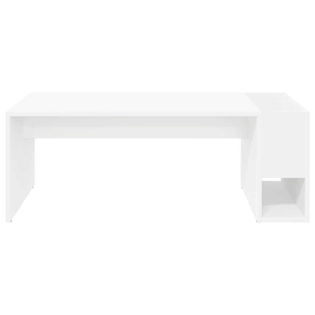vidaXL Coffee Table White 101.5 x 50 x 37 cm Engineered Wood