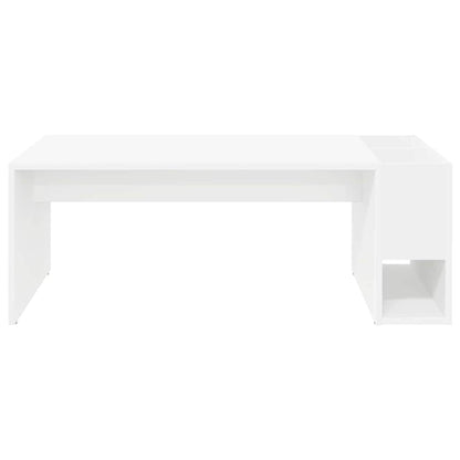 vidaXL Coffee Table White 101.5 x 50 x 37 cm Engineered Wood