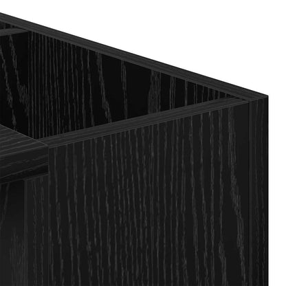 vidaXL Coffee Table Black Oak 101.5 x 50 x 37 cm Engineered Wood