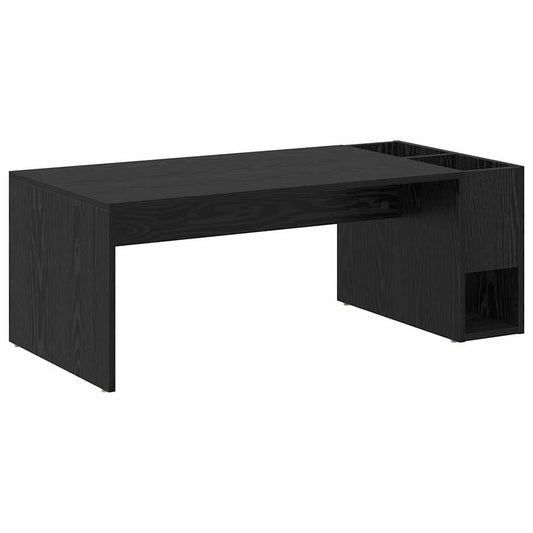 vidaXL Coffee Table Black Oak 101.5 x 50 x 37 cm Engineered Wood