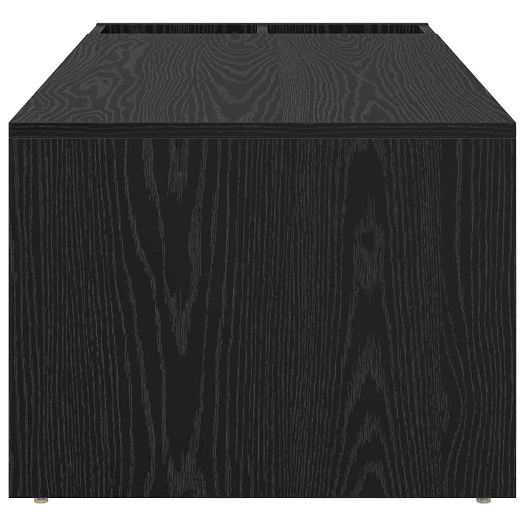 vidaXL Coffee Table Black Oak 101.5 x 50 x 37 cm Engineered Wood