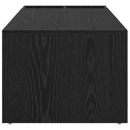 vidaXL Coffee Table Black Oak 101.5 x 50 x 37 cm Engineered Wood