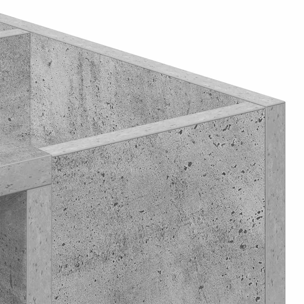 vidaXL Coffee Table Concrete Grey 101.5 x 50 x 37 cm Engineered Wood