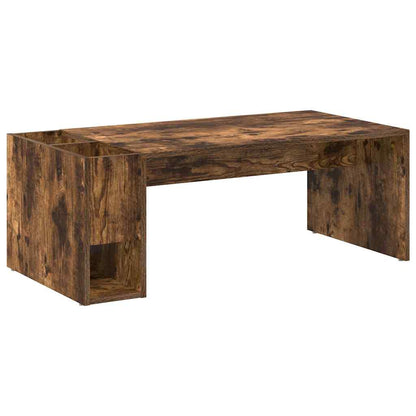 vidaXL Coffee Table Smoked Oak 101.5 x 50 x 37 cm Engineered Wood