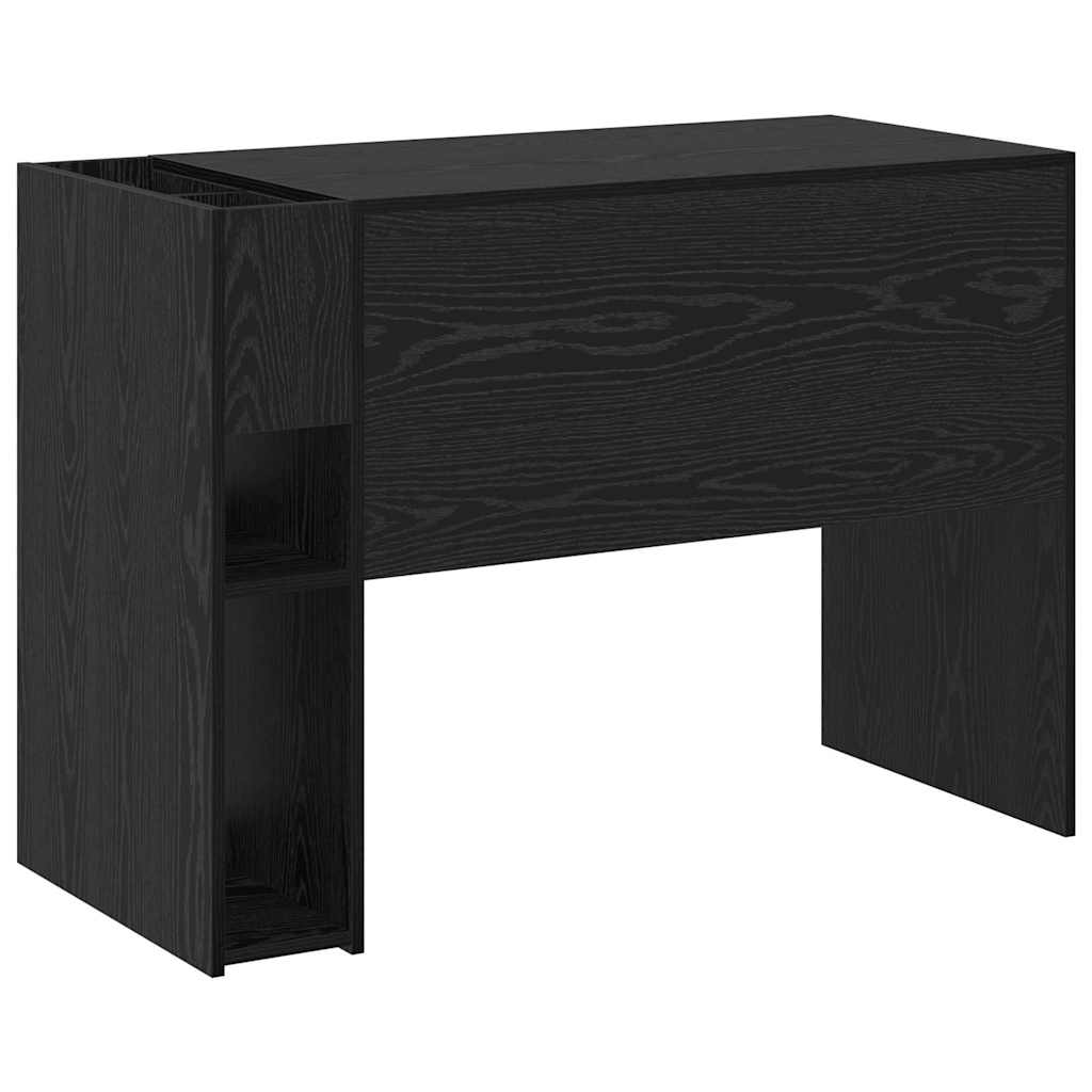 vidaXL Desk Black Oak 109 x 50 x 78 cm Engineered Wood