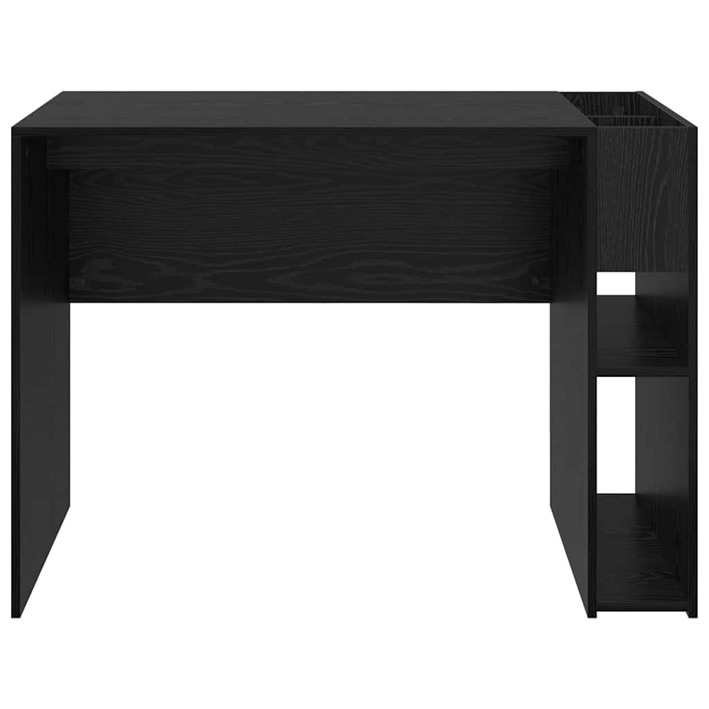 vidaXL Desk Black Oak 109 x 50 x 78 cm Engineered Wood