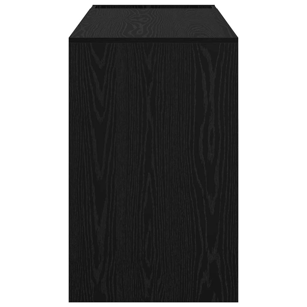 vidaXL Desk Black Oak 109 x 50 x 78 cm Engineered Wood