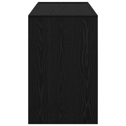 vidaXL Desk Black Oak 109 x 50 x 78 cm Engineered Wood