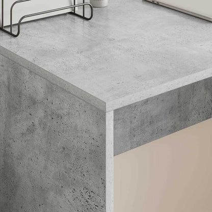 vidaXL Desk Concrete Grey 109 x 50 x 78 cm Engineered Wood
