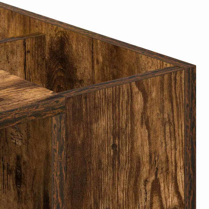 vidaXL Desk Smoked Oak 109 x 50 x 78 cm Engineered Wood