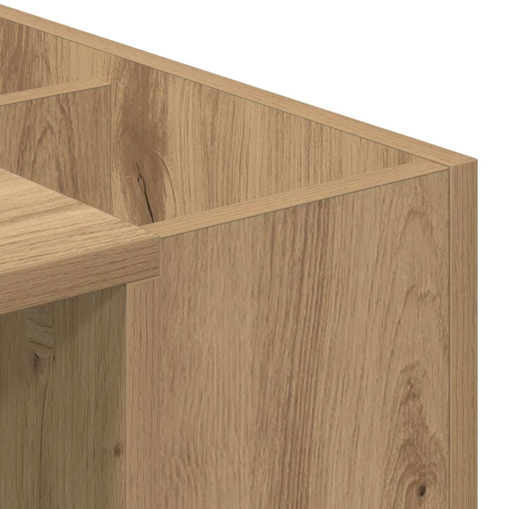 vidaXL Desk Artisan Oak Engineered Wood 109 x 50 x 78 cm