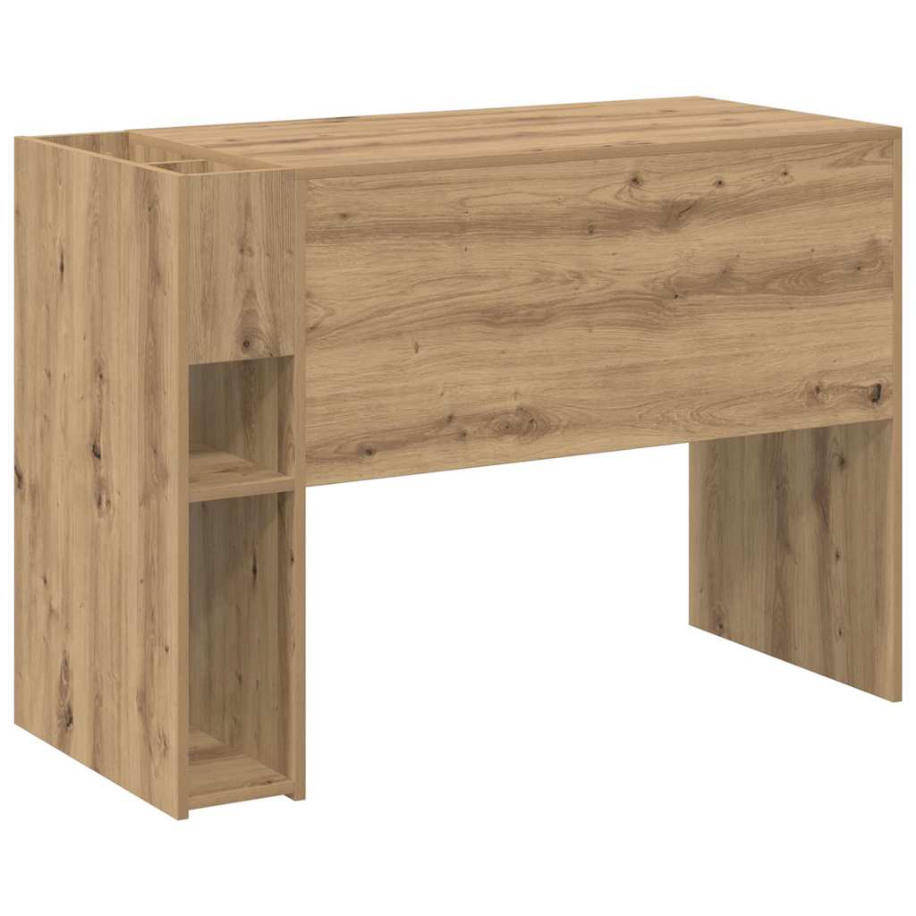 vidaXL Desk Artisan Oak Engineered Wood 109 x 50 x 78 cm