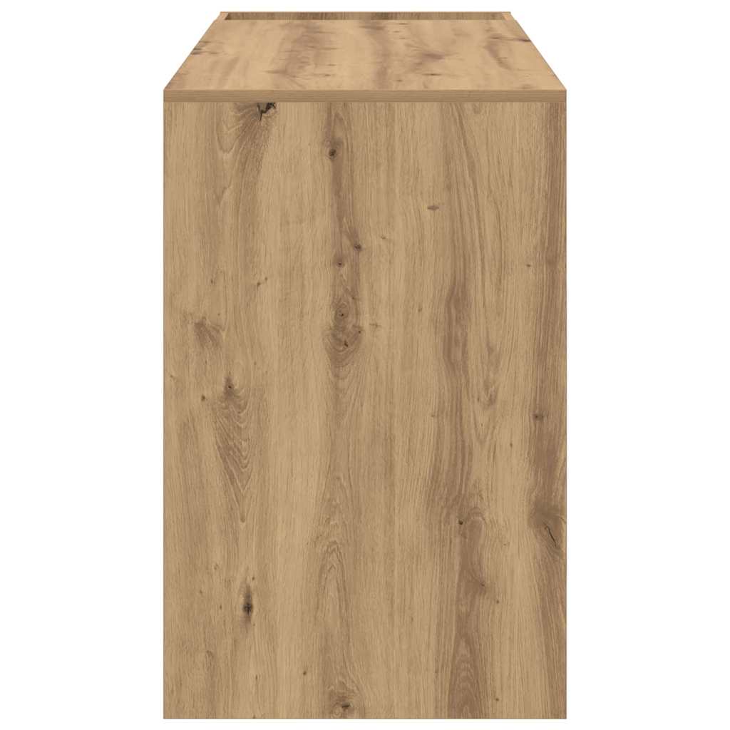 vidaXL Desk Artisan Oak Engineered Wood 109 x 50 x 78 cm