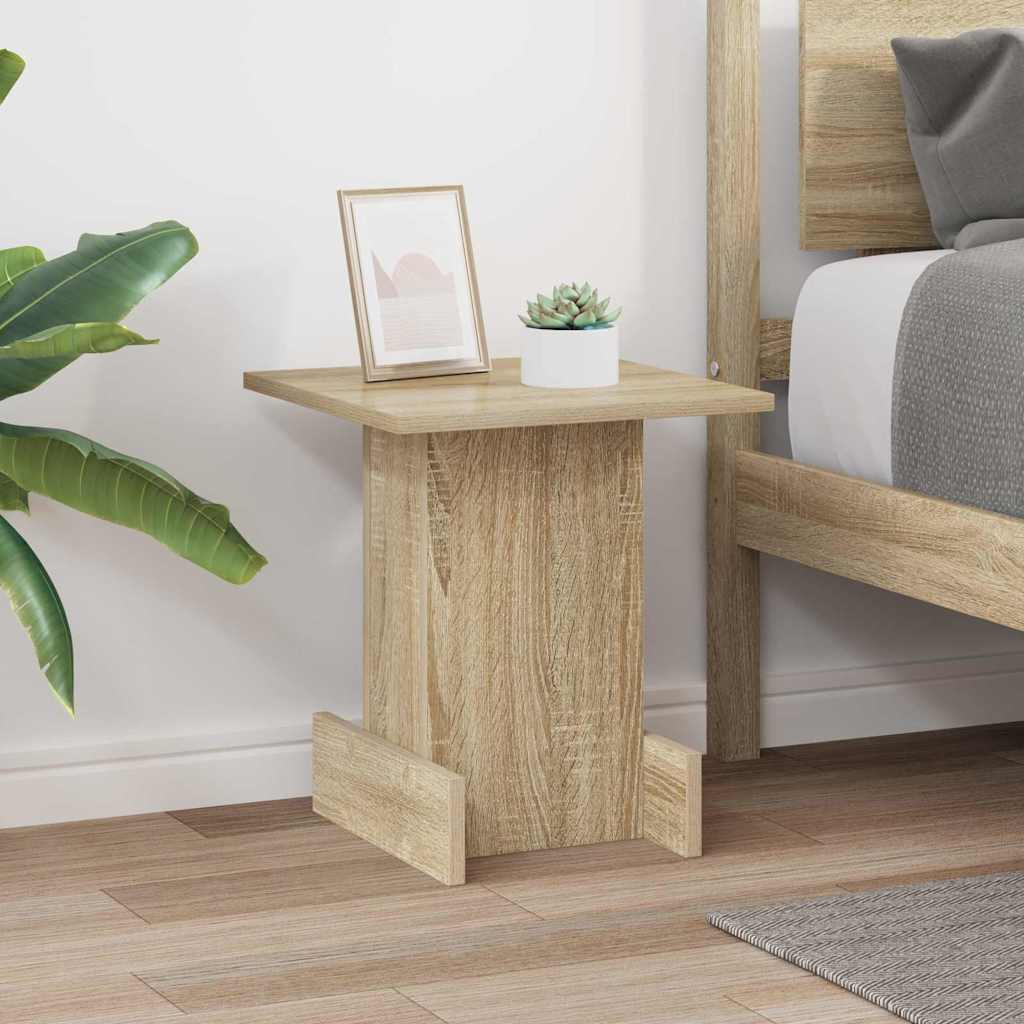 vidaXL End Table Sonoma Oak 35.5 x 35 x 40 cm Engineered Wood