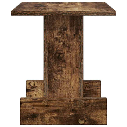 vidaXL End Table Smoked Oak 35.5 x 35 x 40 cm Engineered Wood
