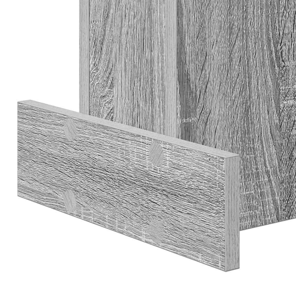 vidaXL End Table Grey Sonoma 35.5 x 35 x 40 cm Engineered Wood