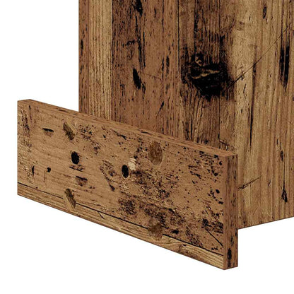 vidaXL End Table Old Wood 35.5 x 35 x 40 cm Engineered Wood