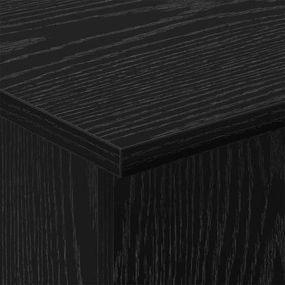 vidaXL End Table Black Oak 44.5 x 45 x 55 cm Engineered Wood