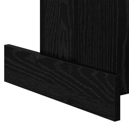 vidaXL End Table Black Oak 44.5 x 45 x 55 cm Engineered Wood