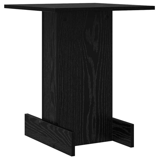 vidaXL End Table Black Oak 44.5 x 45 x 55 cm Engineered Wood