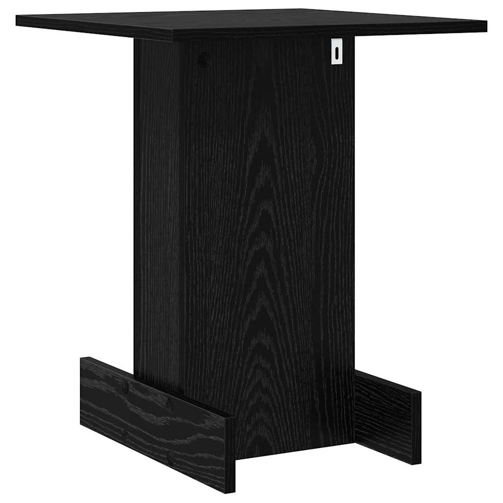 vidaXL End Table Black Oak 44.5 x 45 x 55 cm Engineered Wood