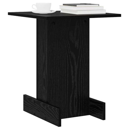 vidaXL End Table Black Oak 44.5 x 45 x 55 cm Engineered Wood