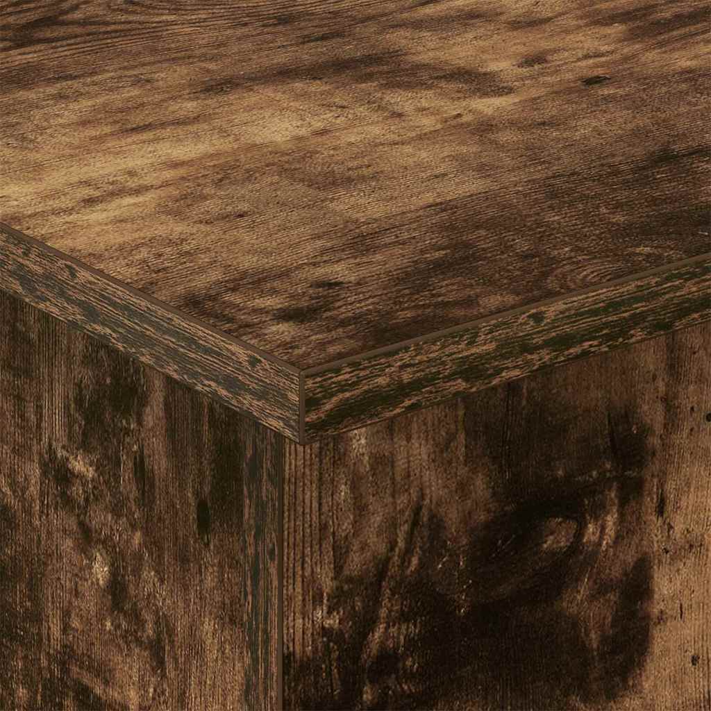 vidaXL End Table Smoked Oak 44.5 x 45 x 55 cm Engineered Wood