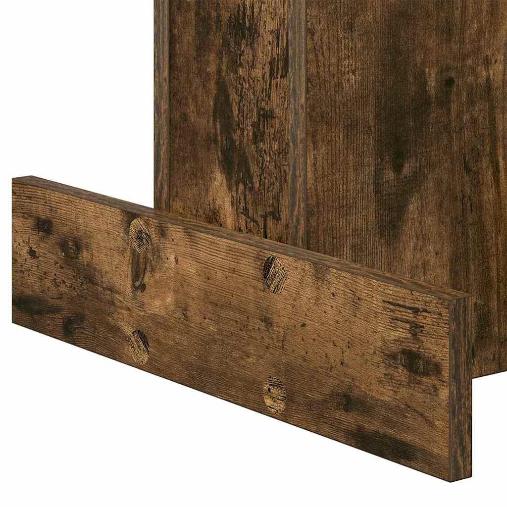 vidaXL End Table Smoked Oak 44.5 x 45 x 55 cm Engineered Wood
