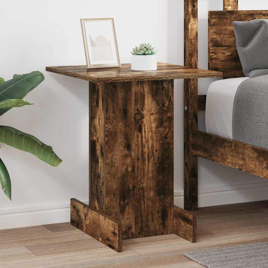 vidaXL End Table Smoked Oak 44.5 x 45 x 55 cm Engineered Wood