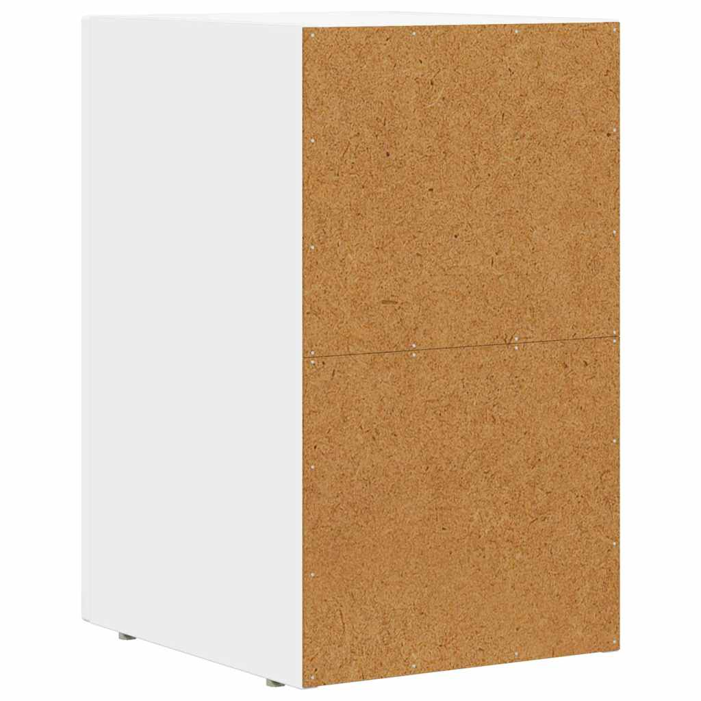 vidaXL Bedside Table ELST White 29.5 x 33.5 x 50 cm Engineered Wood