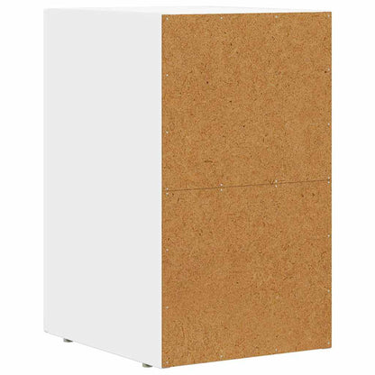 vidaXL Bedside Table ELST White 29.5 x 33.5 x 50 cm Engineered Wood